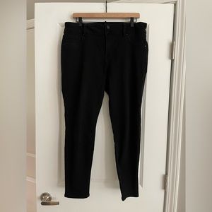 d.jeans women’s black straight leg skinny jeans, size 14